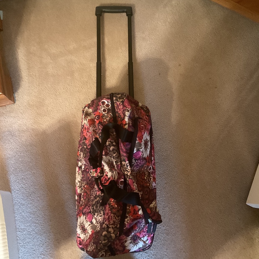 Vera Bradley rolling duffle